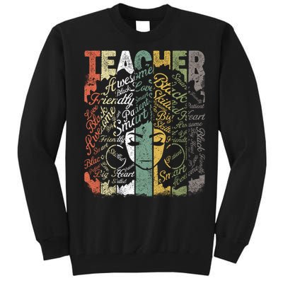 African American Teacher Hair Afro African American Teachers Tall Sweatshirt