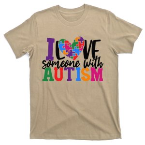 Autism Awareness Tee Autism Mom I Love Someone With Autism Gift T-Shirt