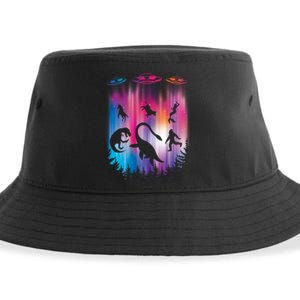 Alien Abduction Trex Loch Ness Bigfoot Funny Ufo Sustainable Bucket Hat