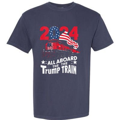 All Aboard The Trump Train Garment-Dyed Heavyweight T-Shirt