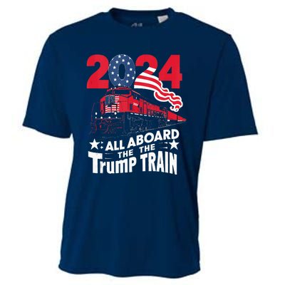 All Aboard The Trump Train Cooling Performance Crew T-Shirt