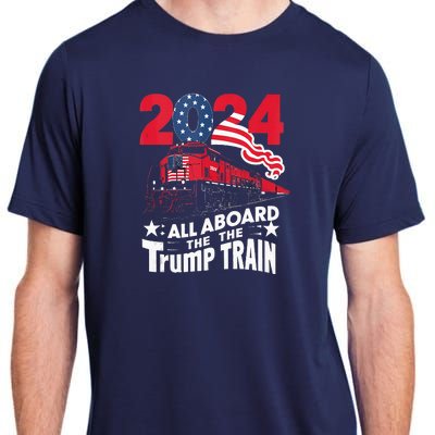 All Aboard The Trump Train Adult ChromaSoft Performance T-Shirt