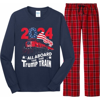 All Aboard The Trump Train Long Sleeve Pajama Set