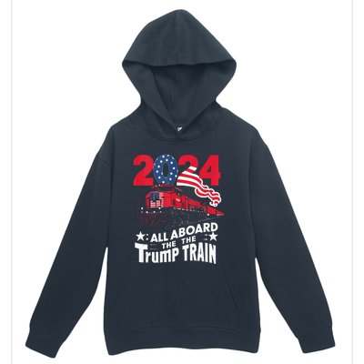 All Aboard The Trump Train Urban Pullover Hoodie