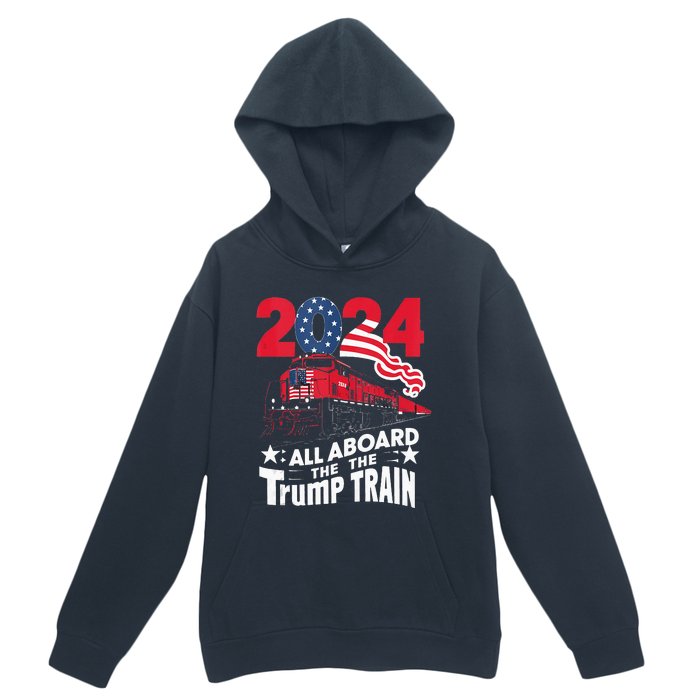 All Aboard The Trump Train Urban Pullover Hoodie