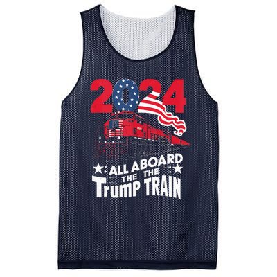 All Aboard The Trump Train Mesh Reversible Basketball Jersey Tank