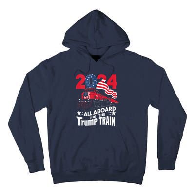 All Aboard The Trump Train Tall Hoodie