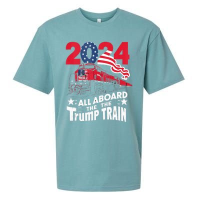 All Aboard The Trump Train Sueded Cloud Jersey T-Shirt