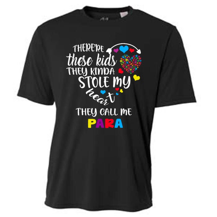 Autism Awareness There’Re They Call Me Para Cooling Performance Crew T-Shirt