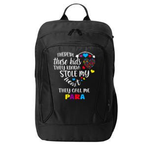 Autism Awareness There’Re They Call Me Para City Backpack