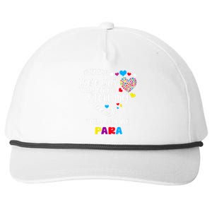 Autism Awareness There’Re They Call Me Para Snapback Five-Panel Rope Hat