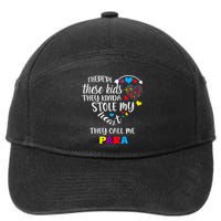 Autism Awareness There’Re They Call Me Para 7-Panel Snapback Hat