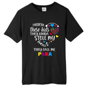 Autism Awareness There’Re They Call Me Para Tall Fusion ChromaSoft Performance T-Shirt