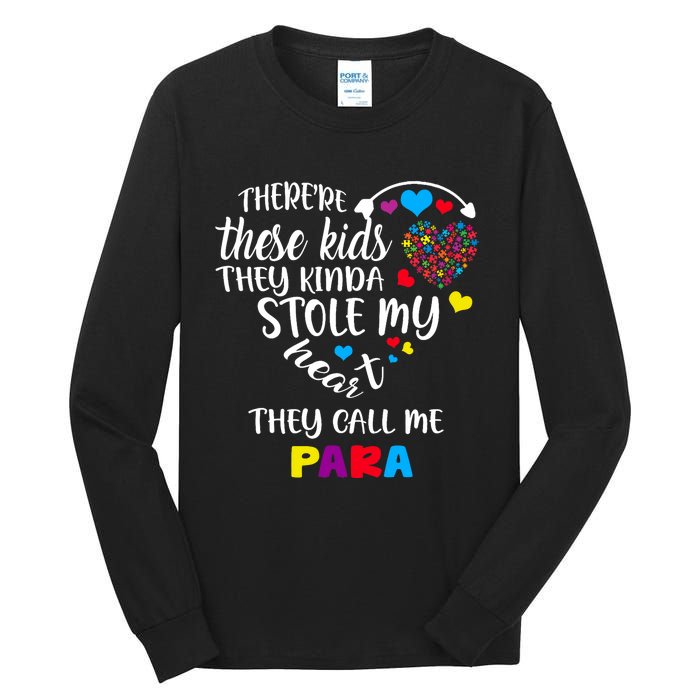 Autism Awareness There’Re They Call Me Para Tall Long Sleeve T-Shirt