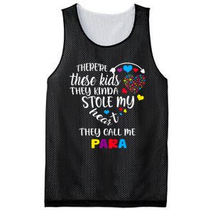 Autism Awareness There’Re They Call Me Para Mesh Reversible Basketball Jersey Tank