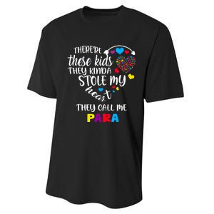 Autism Awareness There’Re They Call Me Para Performance Sprint T-Shirt