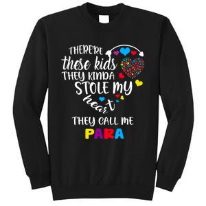 Autism Awareness There’Re They Call Me Para Tall Sweatshirt