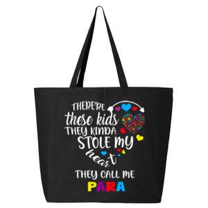 Autism Awareness There’Re They Call Me Para 25L Jumbo Tote