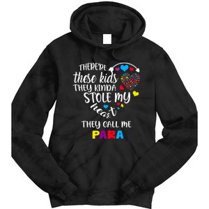 Autism Awareness There’Re They Call Me Para Tie Dye Hoodie