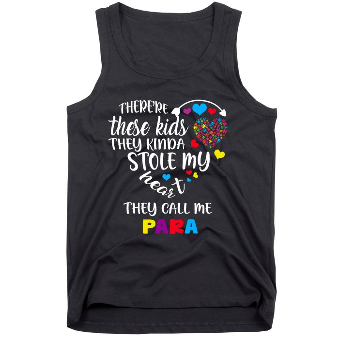 Autism Awareness There’Re They Call Me Para Tank Top