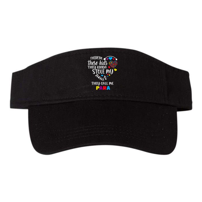 Autism Awareness There’Re They Call Me Para Valucap Bio-Washed Visor