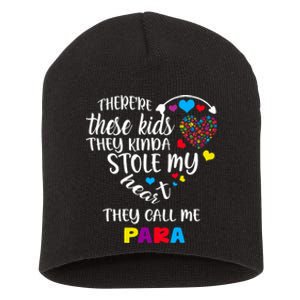 Autism Awareness There’Re They Call Me Para Short Acrylic Beanie