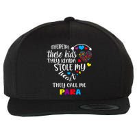 Autism Awareness There’Re They Call Me Para Wool Snapback Cap