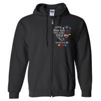 Autism Awareness There’Re They Call Me Para Full Zip Hoodie