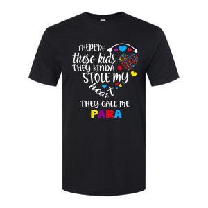 Autism Awareness There’Re They Call Me Para Softstyle CVC T-Shirt