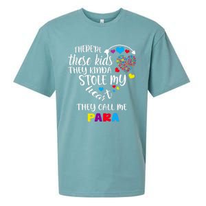 Autism Awareness There’Re They Call Me Para Sueded Cloud Jersey T-Shirt