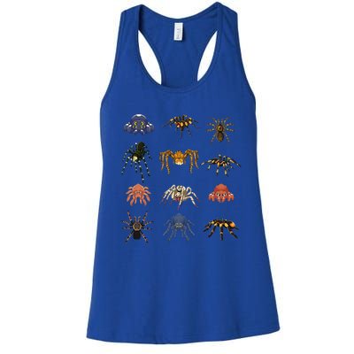 Animal Arachnid Tarantula Arthropod Halloween Gift Spider Women's Racerback Tank