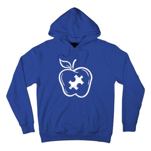 Autism Awareness Teacher Gift Apple Puzzle Autistic Gift Hoodie