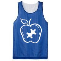 Autism Awareness Teacher Gift Apple Puzzle Autistic Gift Mesh Reversible Basketball Jersey Tank