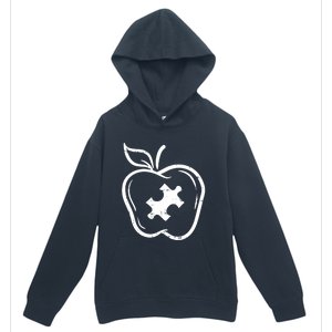 Autism Awareness Teacher Gift Apple Puzzle Autistic Gift Urban Pullover Hoodie