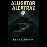 Alligator Alcatraz The Reptilian Fortress Movie Poster Impact Tech Backpack