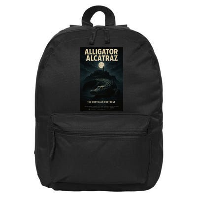 Alligator Alcatraz The Reptilian Fortress Movie Poster 16 in Basic Backpack