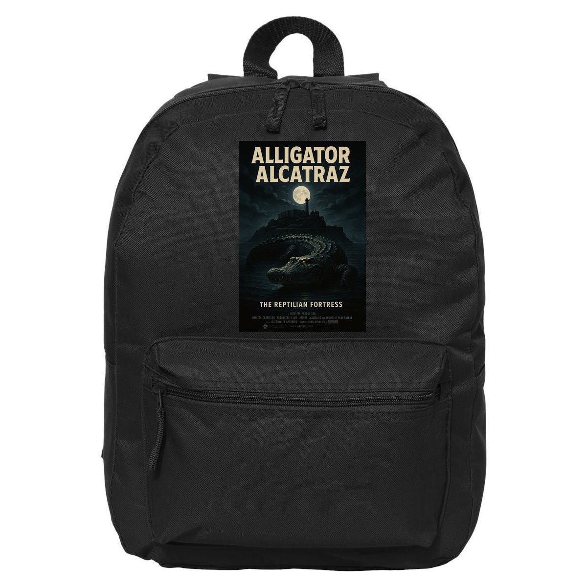 Alligator Alcatraz The Reptilian Fortress Movie Poster 16 in Basic Backpack