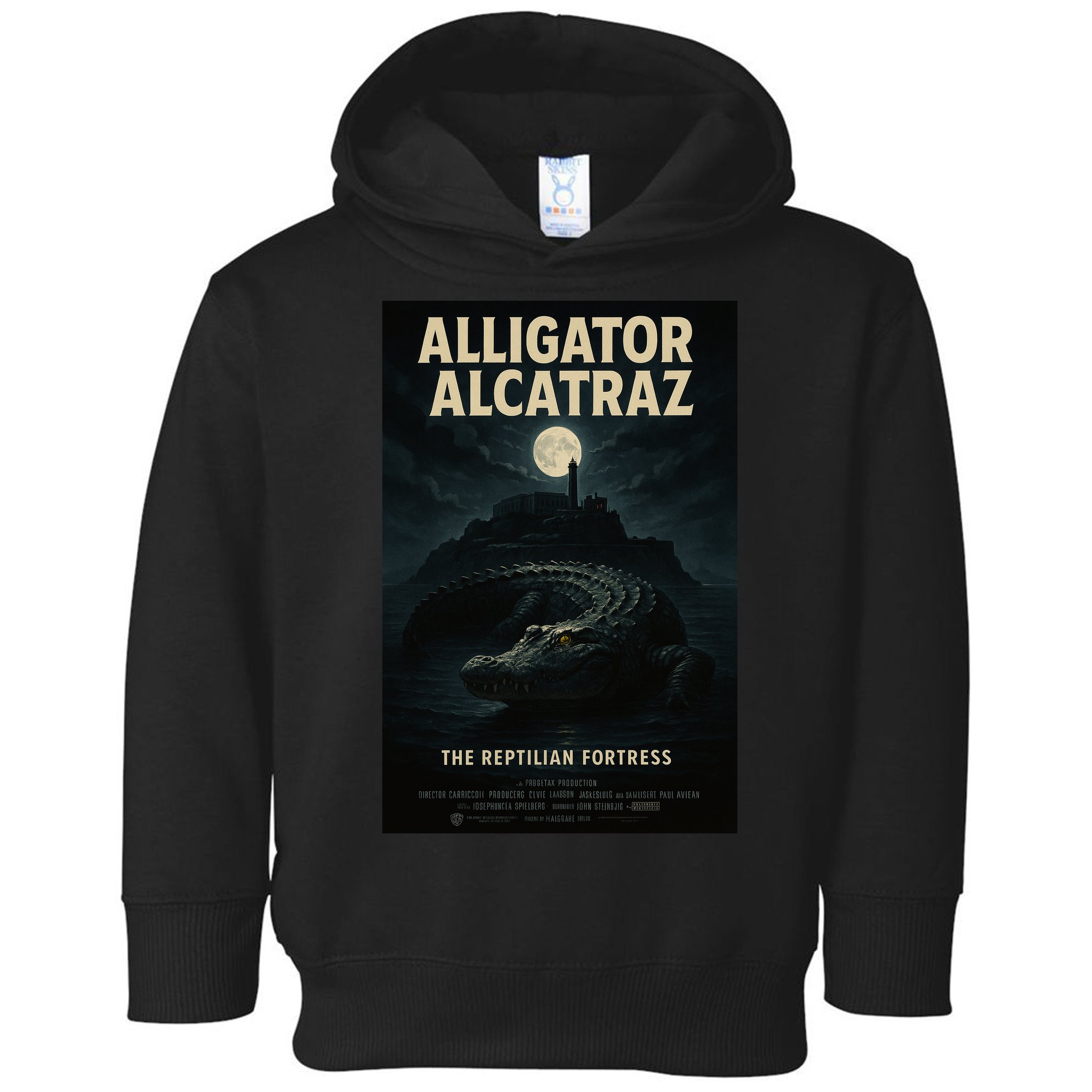 Alligator Alcatraz The Reptilian Fortress Movie Poster Toddler Hoodie