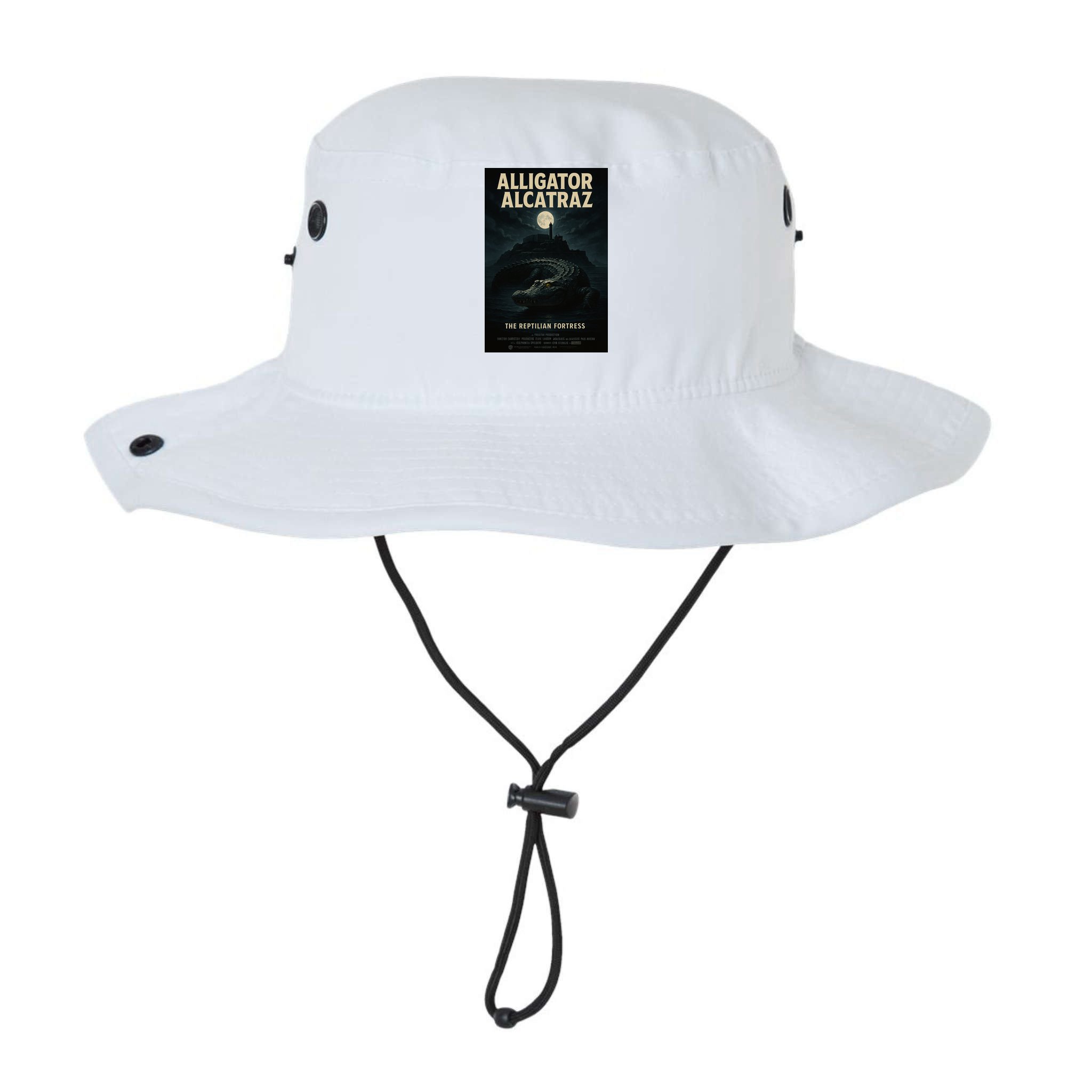 Alligator Alcatraz The Reptilian Fortress Movie Poster Bucket Hat