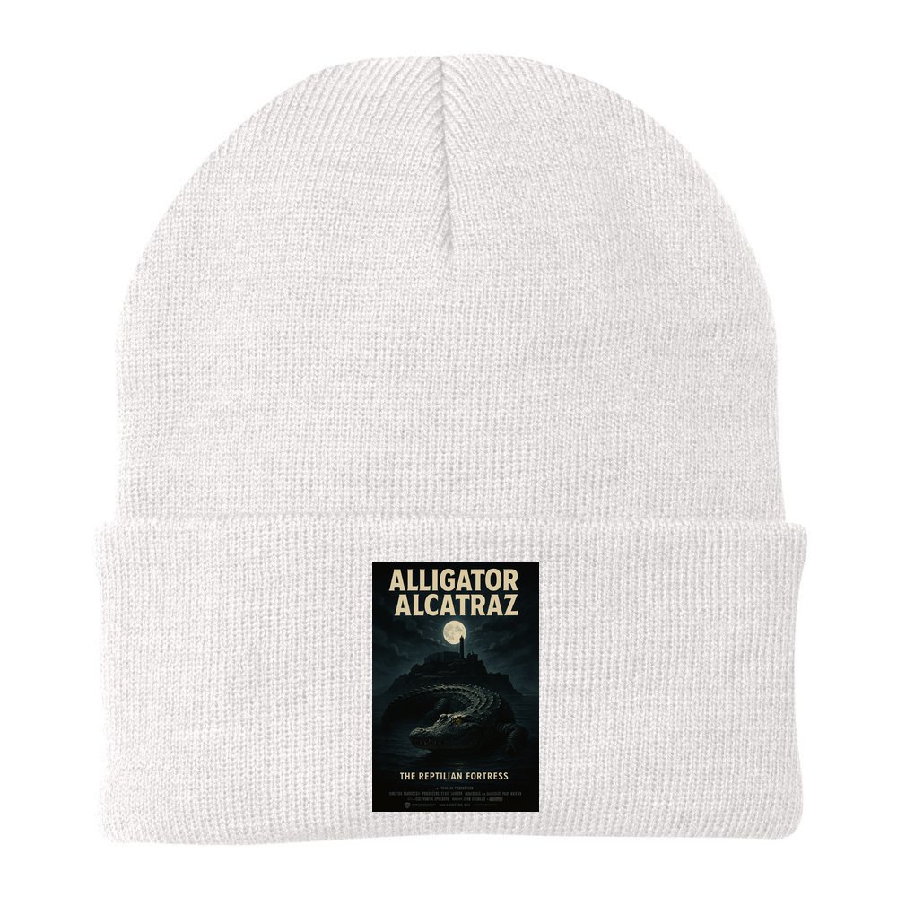 Alligator Alcatraz The Reptilian Fortress Movie Poster Beanie