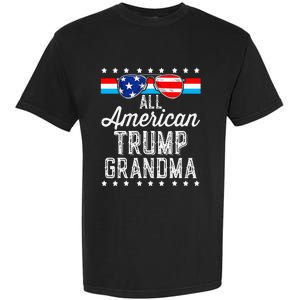 All American Trump Grandma American Flag Sunglasses Trump Garment-Dyed Heavyweight T-Shirt