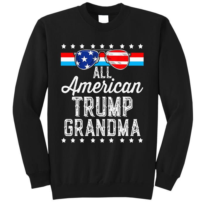 All American Trump Grandma American Flag Sunglasses Trump Sweatshirt