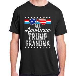 All American Trump Grandma American Flag Sunglasses Trump Adult ChromaSoft Performance T-Shirt