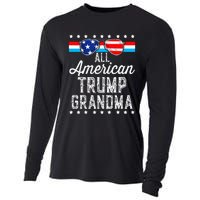 All American Trump Grandma American Flag Sunglasses Trump Cooling Performance Long Sleeve Crew