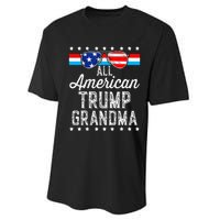 All American Trump Grandma American Flag Sunglasses Trump Performance Sprint T-Shirt