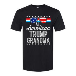 All American Trump Grandma American Flag Sunglasses Trump Softstyle CVC T-Shirt