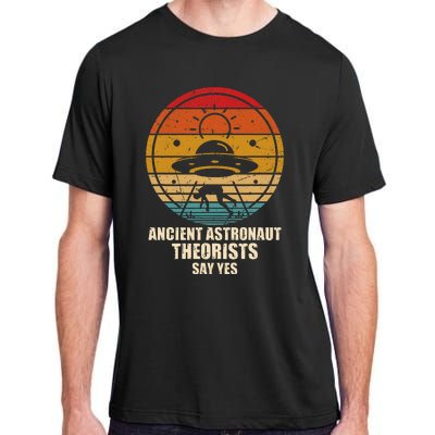 Ancient Astronaut Theorists Say Yes Spaceship Alien Ufos Adult ChromaSoft Performance T-Shirt