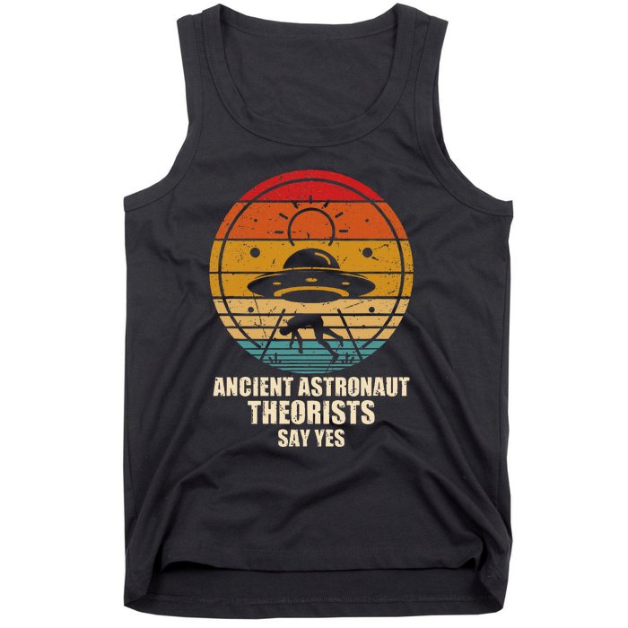 Ancient Astronaut Theorists Say Yes Spaceship Alien Ufos Tank Top