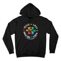 Autism Awareness Teacher Teach Hope Love Inspire Hoodie