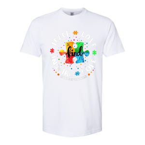 Autism Awareness Teacher Teach Hope Love Inspire Softstyle CVC T-Shirt